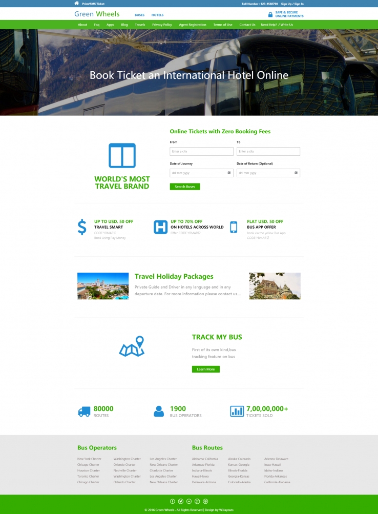 绿色清爽的旅游企业网站模板下载