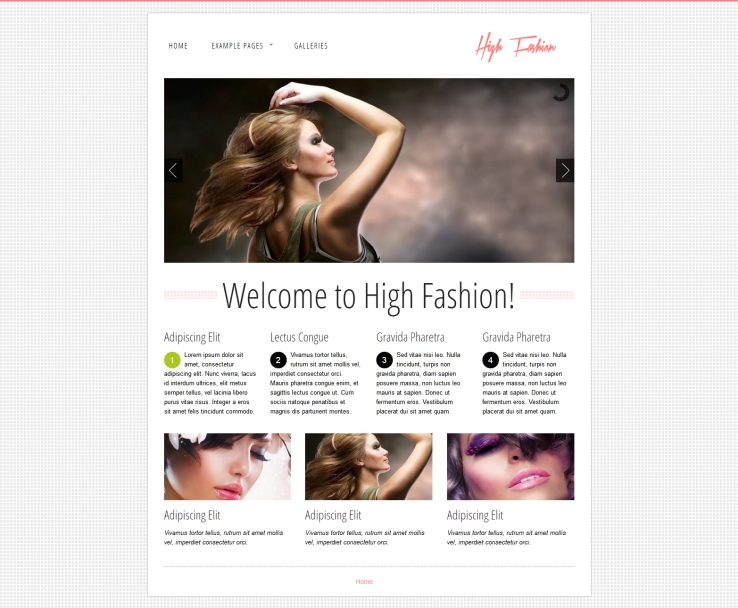 简洁白色风格的女性化妆品企业网站模板