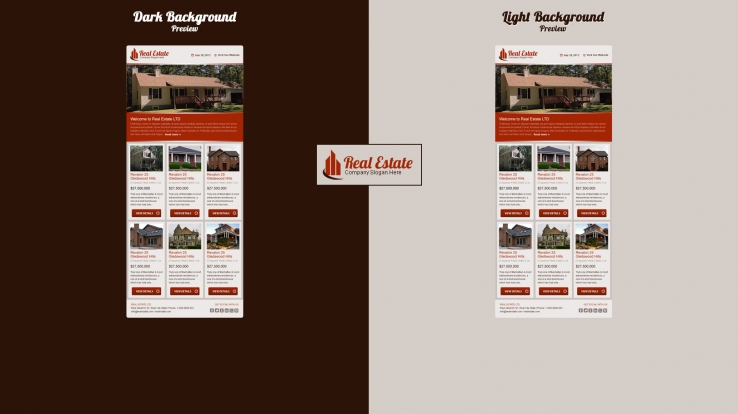 棕色创意风格的花园别墅网站CSS模板