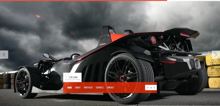 精美大气的欧美汽车企业网站模板下载