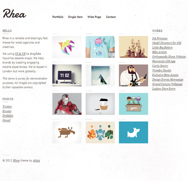 白色简洁风格的品牌广告CSS网站模板下载