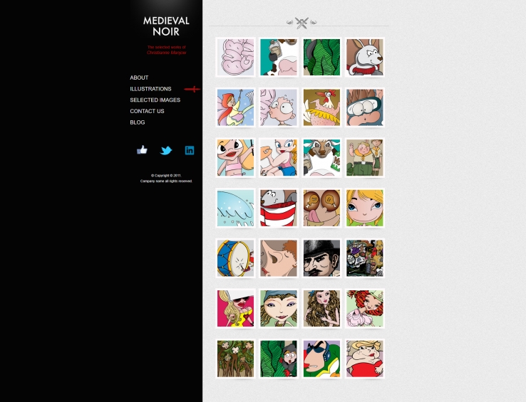 简洁精致风的艺术设计网站模板下载