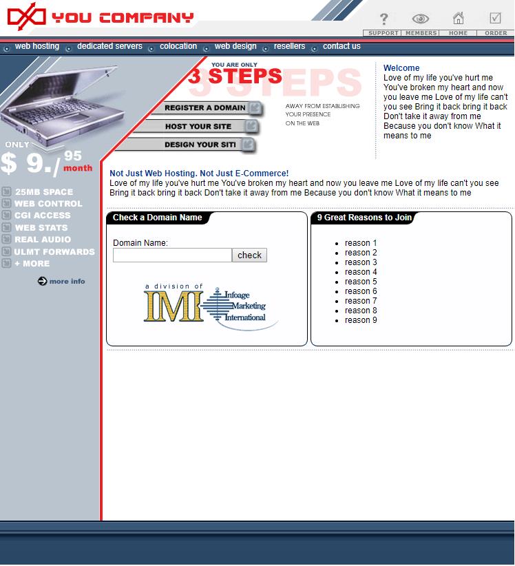 实用风格的商务电脑主机网站模板下载