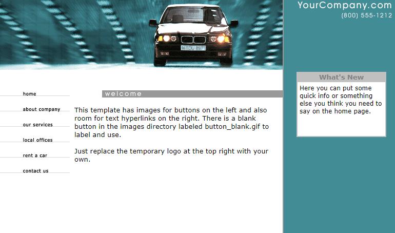 简洁白色清新的汽车公司网站模板下载
