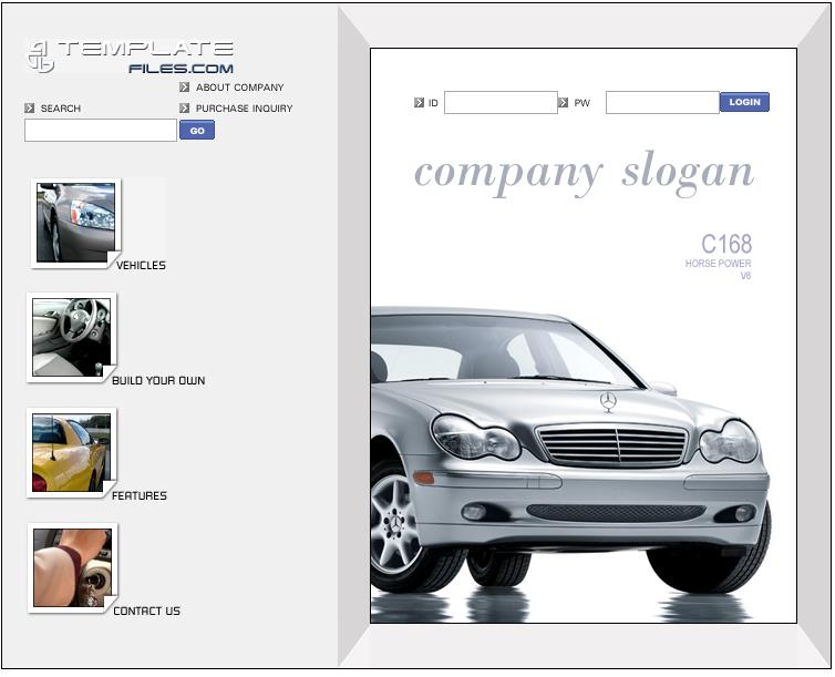 精致干净风格的汽车公司网站模板下载