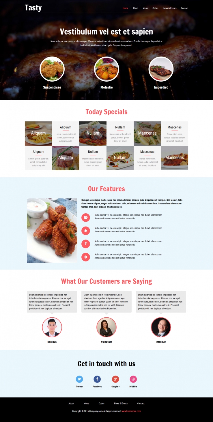 黑色扁平化风格的快餐烧烤加盟网站模板下载