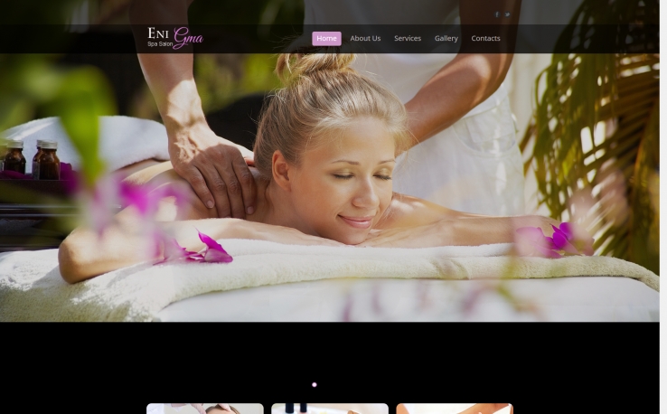 精致简洁风的养身美容spa整站网站模板下载