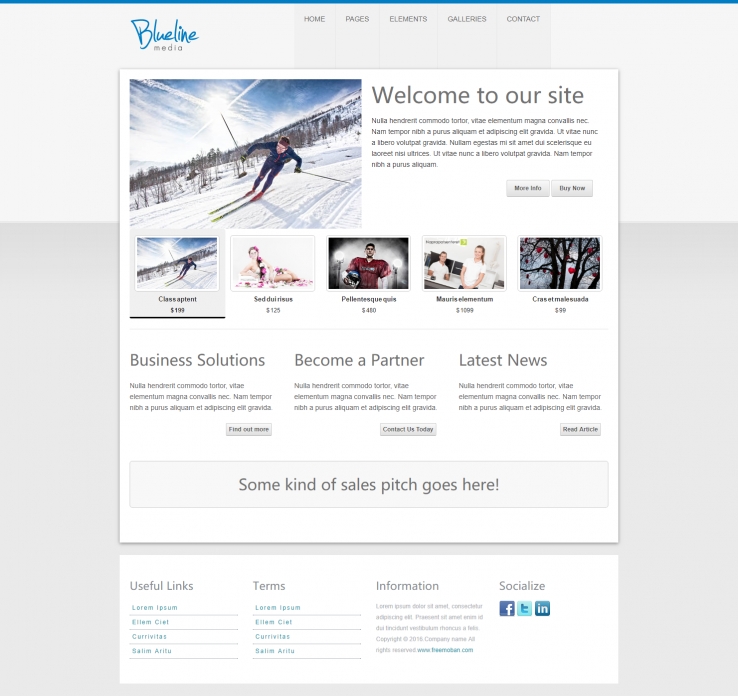 灰色简洁风格的滑雪体育竞技整站网站模板
