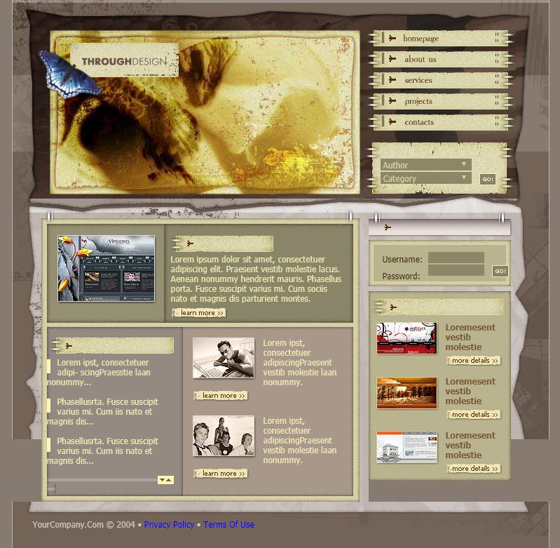 炫丽精致的游戏企业网站模板下载