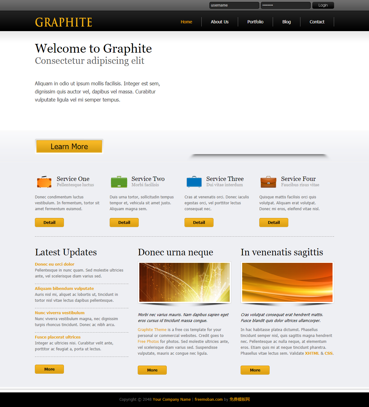 色彩精致主题的设计企业整站网站模板下载