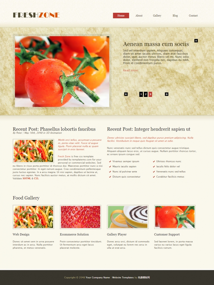 新鲜水果的西红柿农作物企业网站模板下载