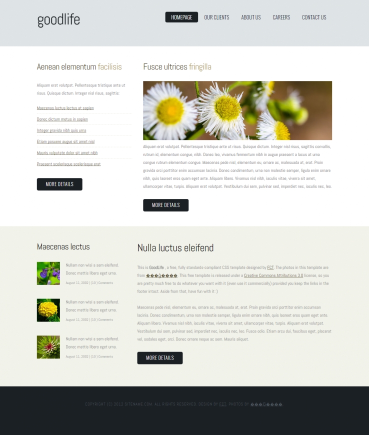 美丽大自然的鲜花植物企业网站模板下载