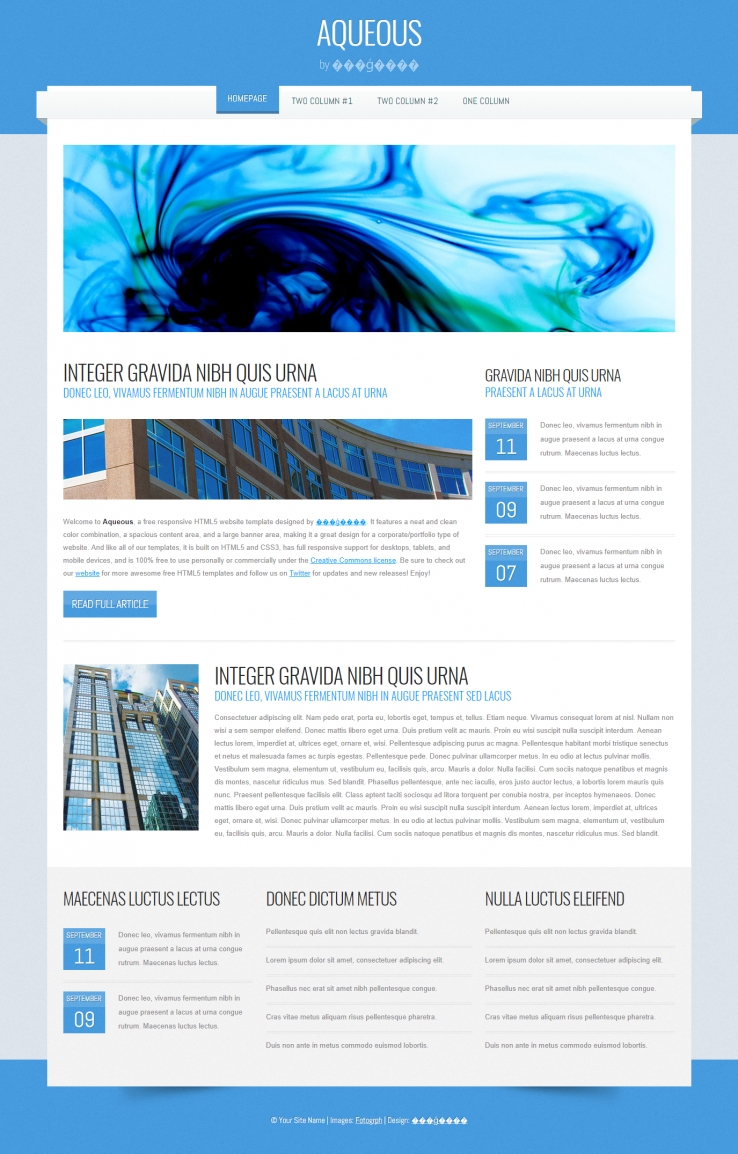 蓝色精致简洁的建筑企业网站模板下载