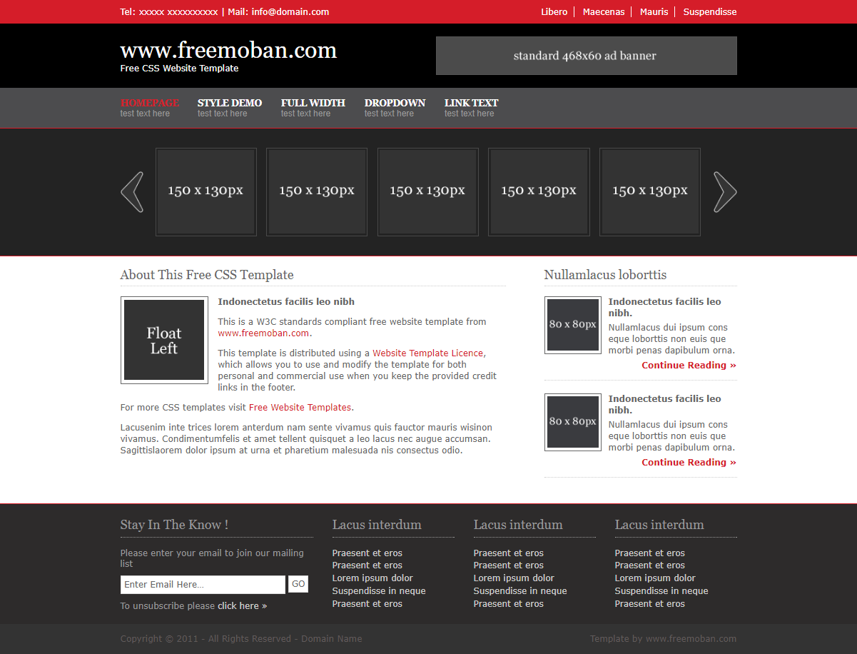 简洁黑色效果的设计企业网站模板下载