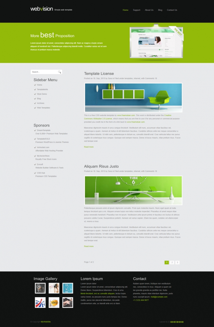 精致简洁效果的环保家居企业网站模板下载