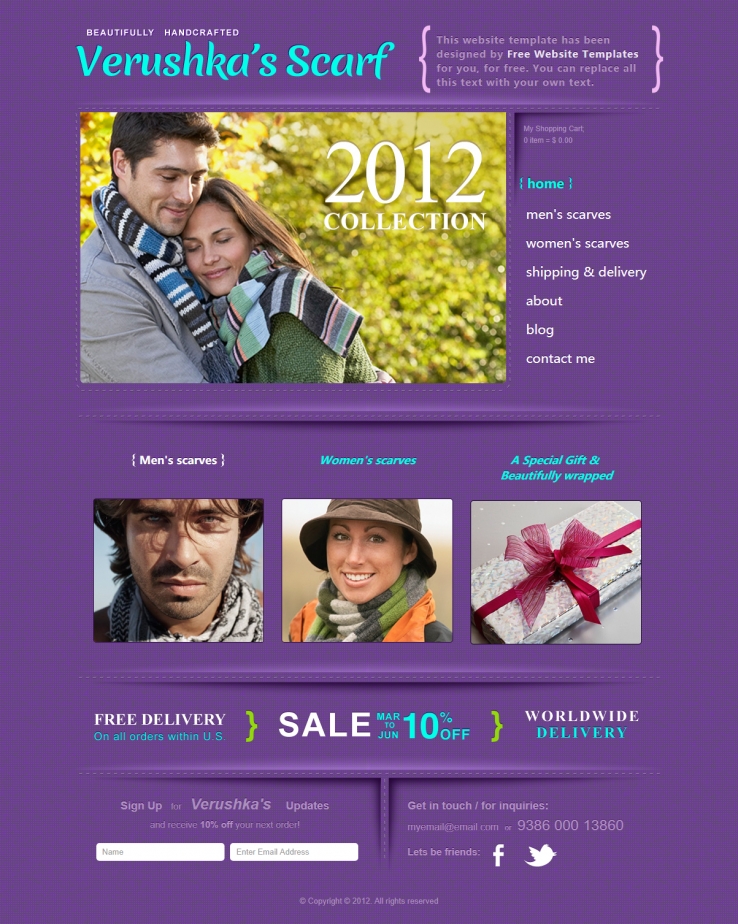 简洁漂亮紫色的幸福婚姻爱情网站模板下载