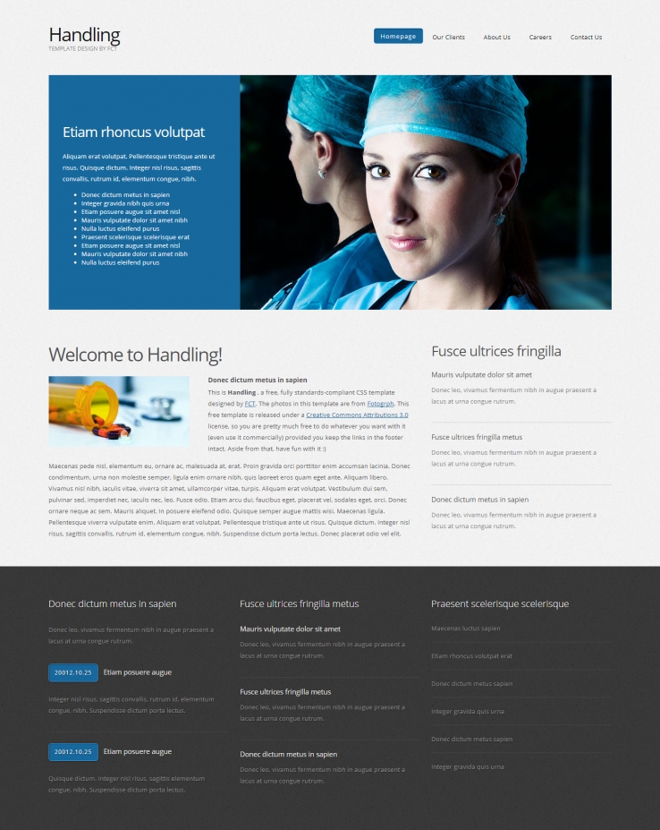简洁精致清新的化学生物医疗企业网站模板下载
