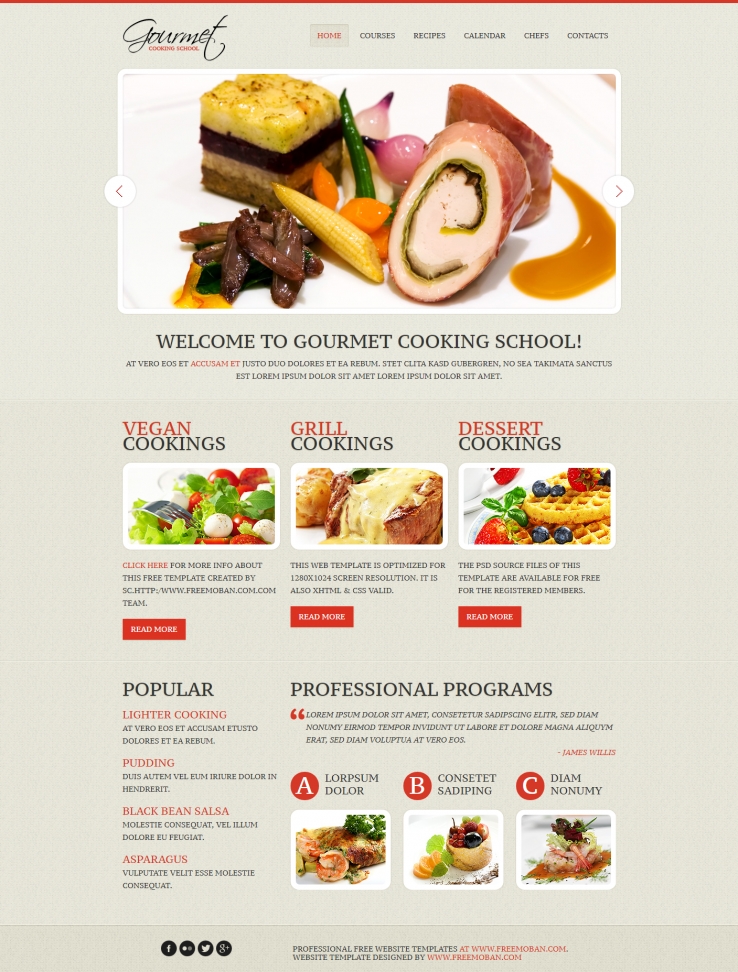 简洁清新效果的美味糕点主题网站模板下载