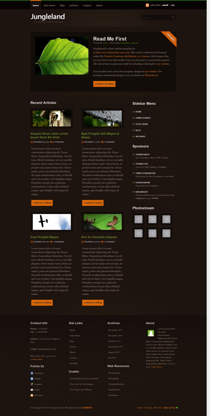 精致酷炫效果的植物环保企业网站模板下载