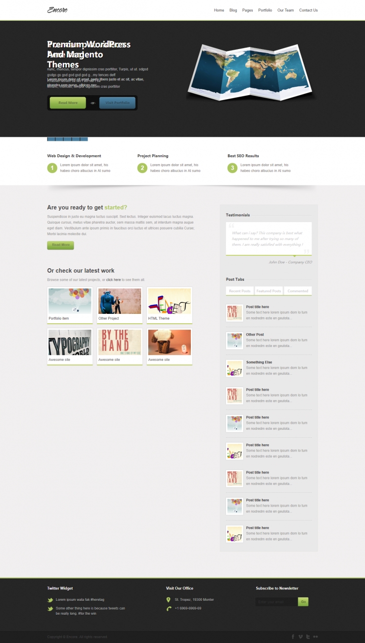 简洁精致干净的网站设计图片展示网站模板下载