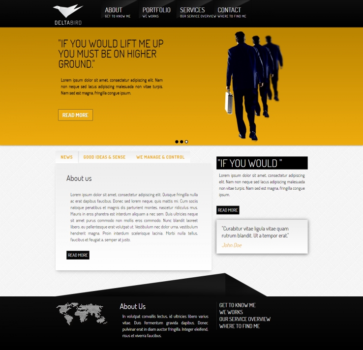 炫丽简洁精致的商务企业网站模板下载