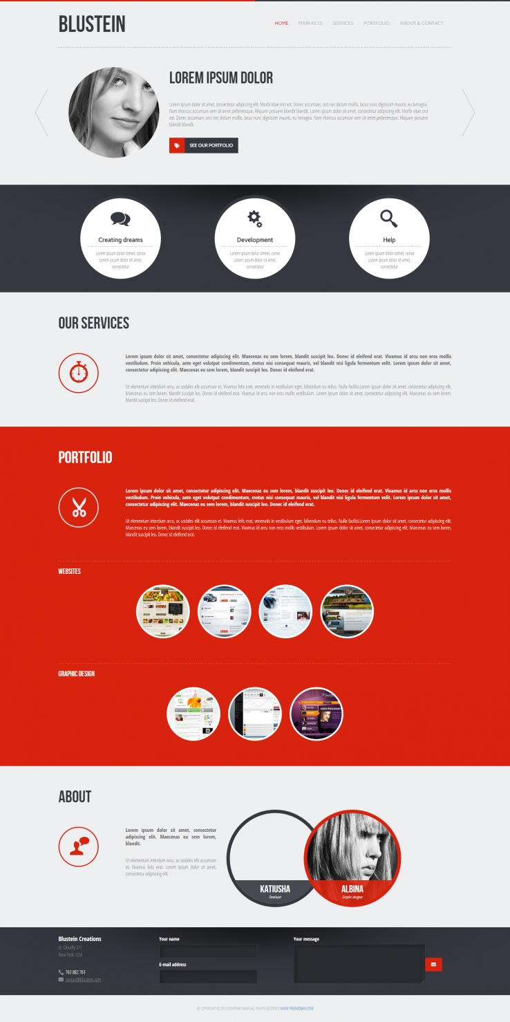 灰色简洁效果的网站设计企业网站模板下载