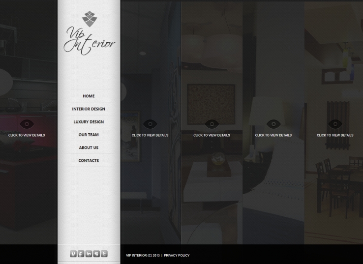 创意个性复古的家居企业网站模板下载