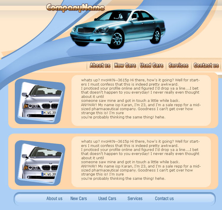 简洁实用效果的汽车公司网站模板下载