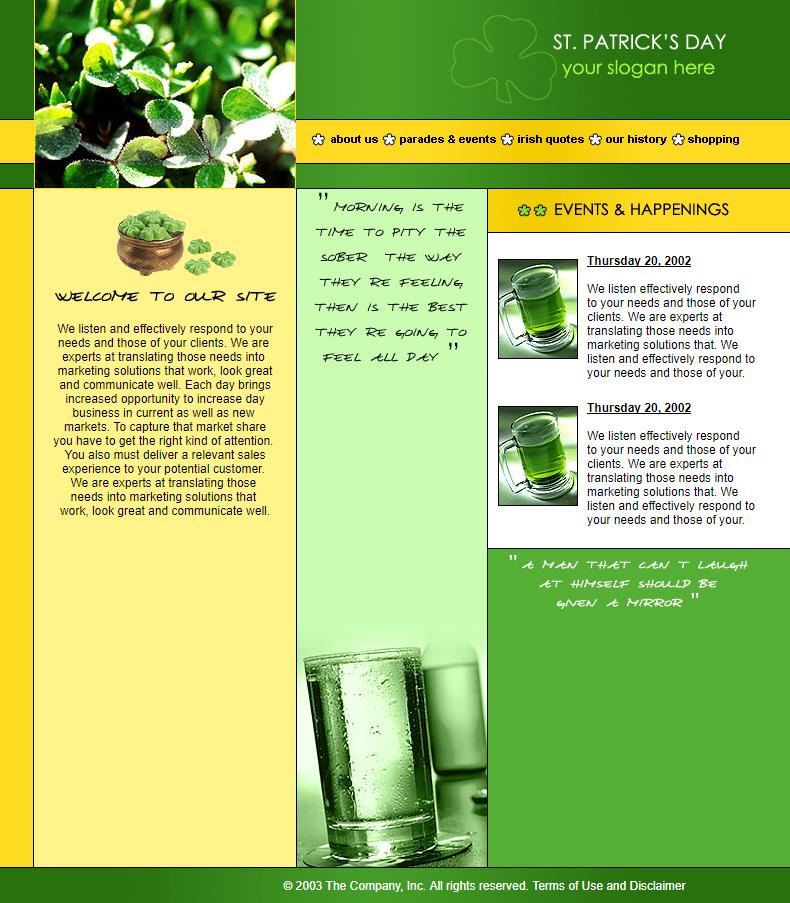 绿色精致通用的植物企业网站模板下载