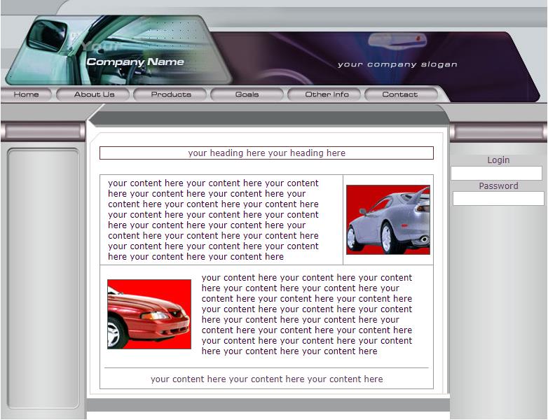 创意实用效果的汽车企业网站模板下载