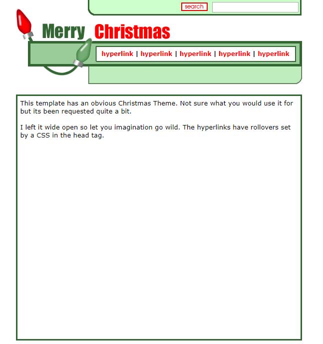 简洁清新简单的圣诞节整站模板下载