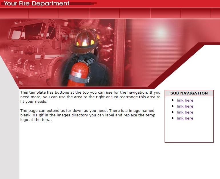 建筑通用大气的消防员网站模板下载