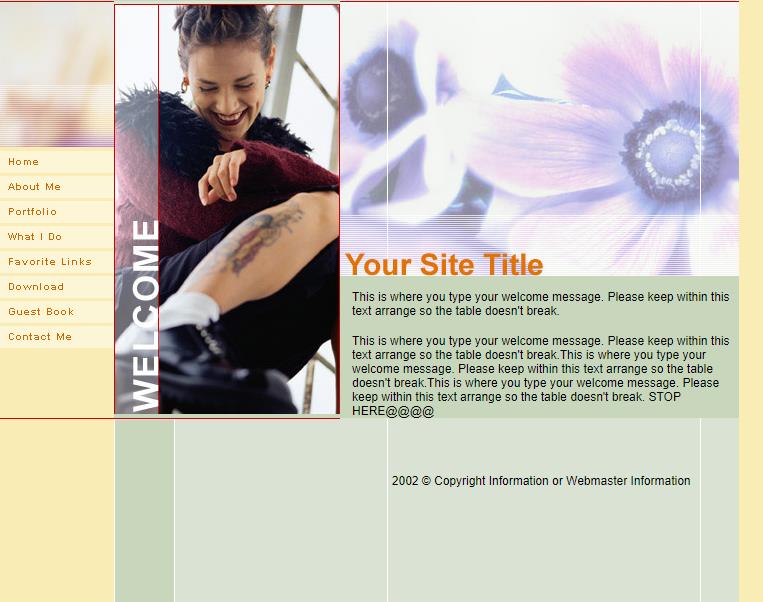 大气酷炫风的纹身企业网站模板下载