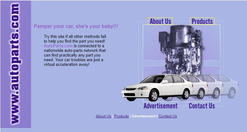 紫色简洁风格的汽车企业网站模板下载
