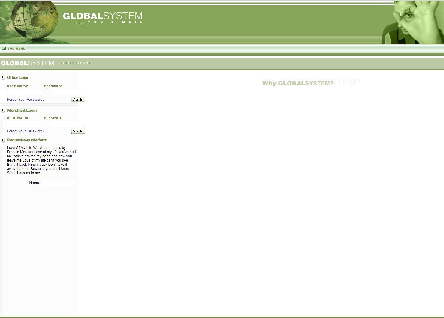 绿色简洁风格的登录页后台系统模板