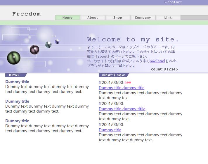 紫色实用风格的整站网站模板下载