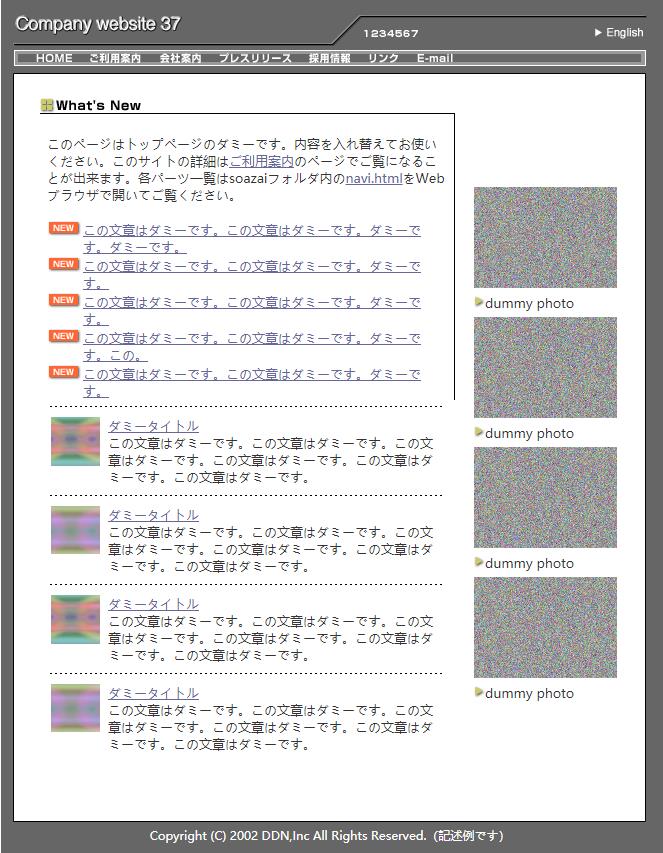 简洁灰色风格的整站网站模板下载