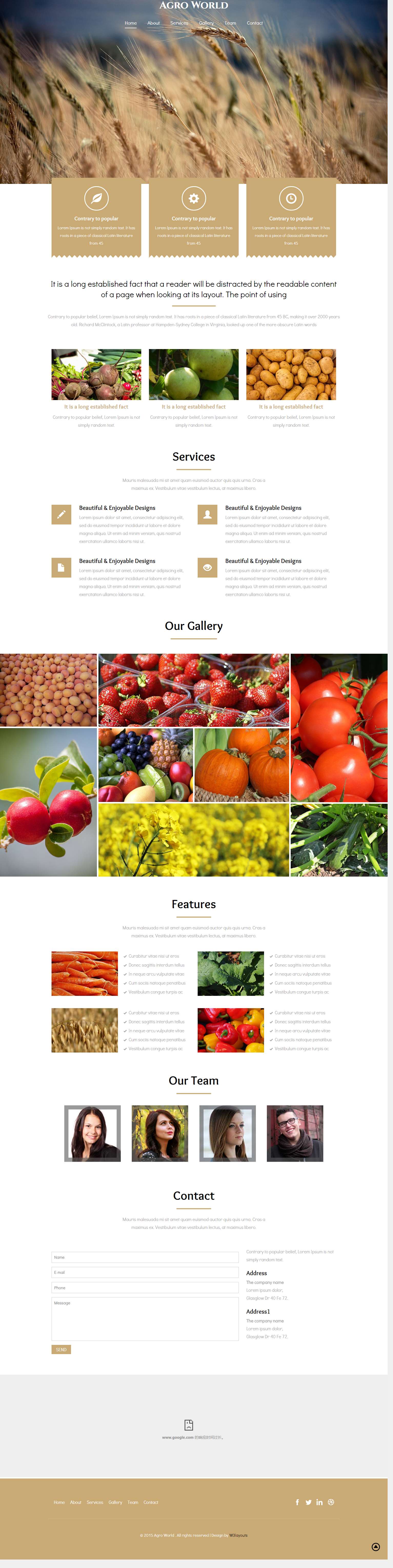 白色简洁风格的农业世界整站网站源码下载