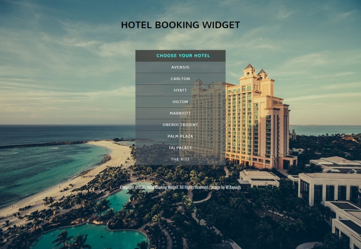 蓝色简洁风格的海景酒店预订整站网站源码下载