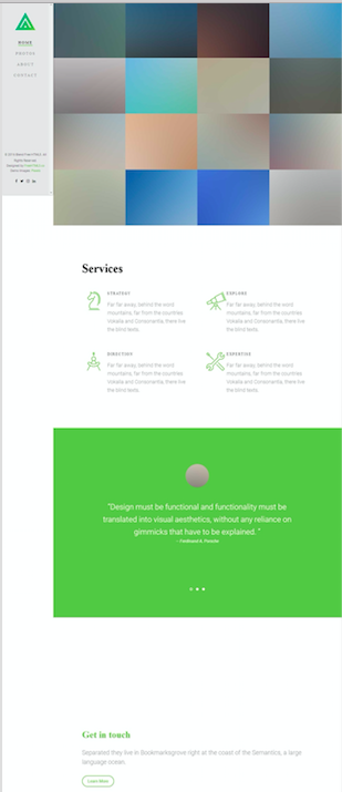 绿色简洁的咨询管理企业网站模版下载