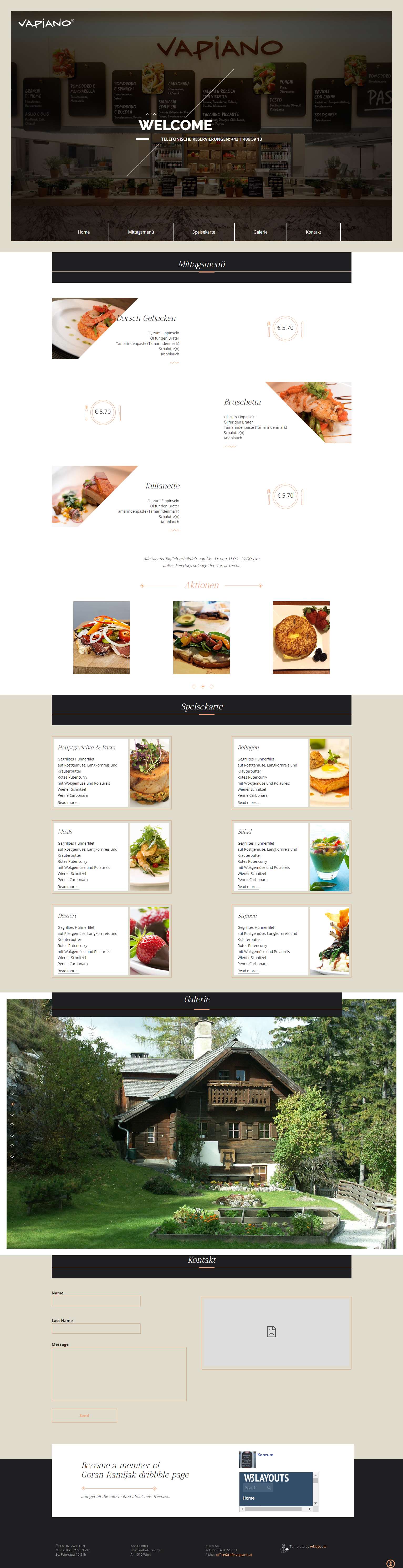 白色简洁风格的格调精品餐厅整站网站源码下载