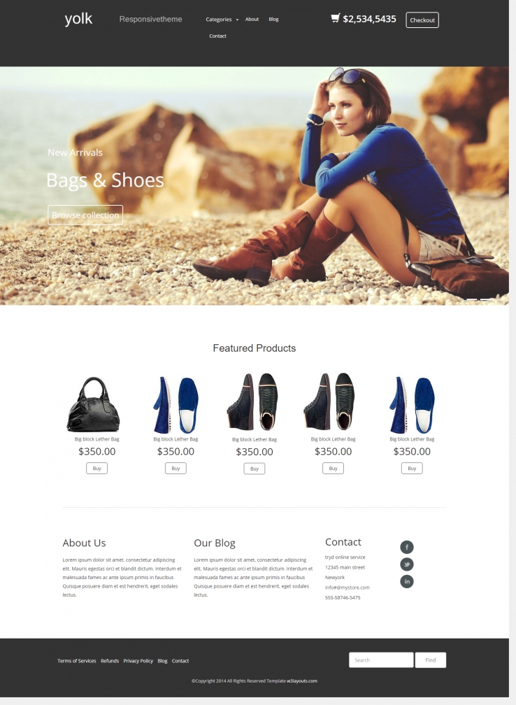 黑色简洁风格的鞋包品牌商城整站网站源码下载