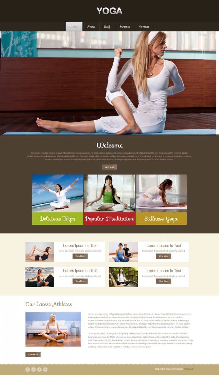 黑色简洁风格的瑜伽教练整站网站源码下载