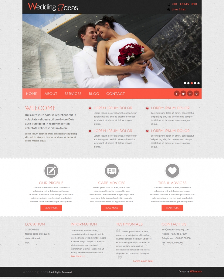 红色简洁风格的婚庆策划整站网站源码下载
