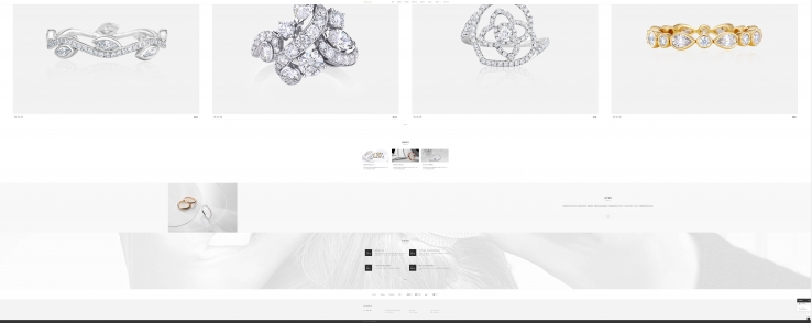 白色大气风格的珠宝首饰官网整站网站源码下载