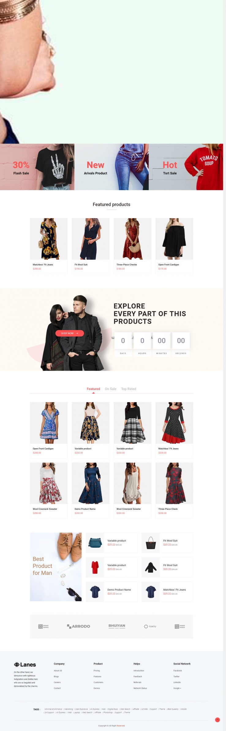 黑色欧美风格的服装电子商城整站网站源码下载