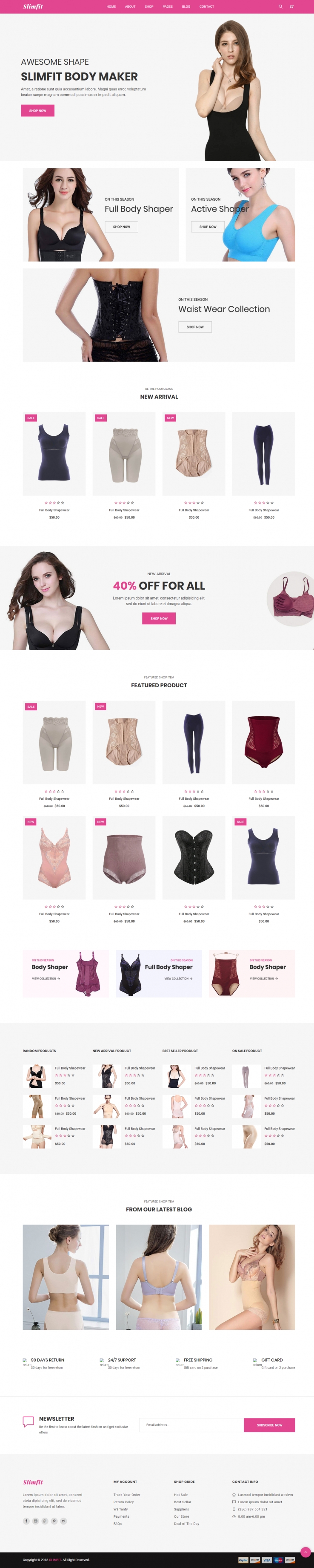紫色欧美风格的女性塑形内衣整站网站源码下载