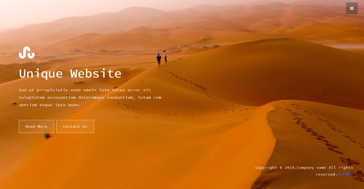 html5黄色简洁样式沙漠主题网页模板代码下载