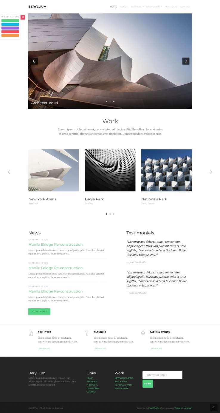 HTML绿色简洁形式创新设计公司网页模板代码
