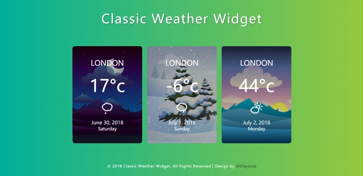 绿色大气形式pc+wap天气预报图组网页模板代码